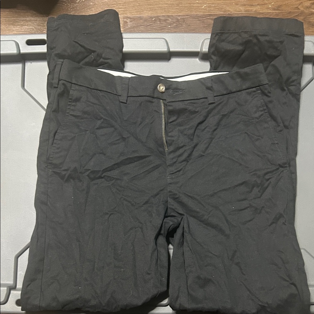 George Men's Black Chinos
